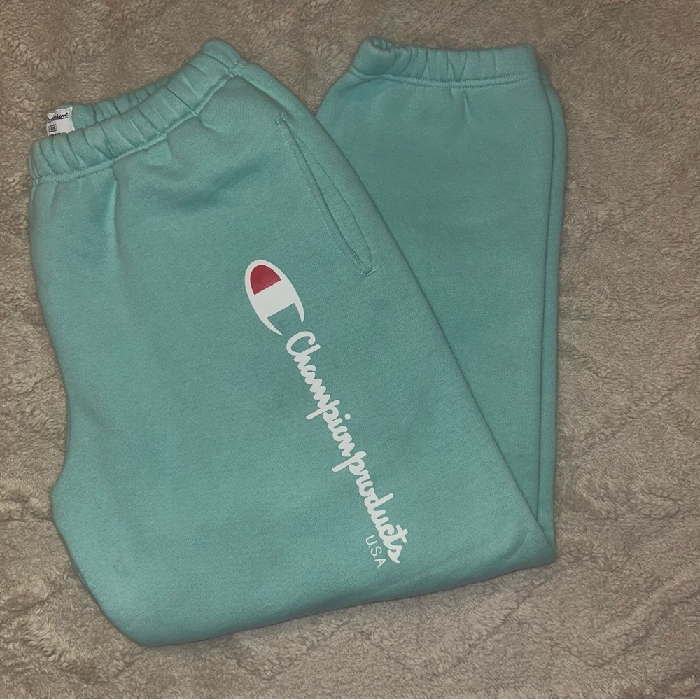 Supreme X Champion Teal Sweatpants Size Large